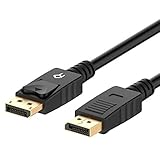 Rankie Verbindungskabel DisplayPort (DP) auf DisplayPort(DP), 4K-Auflösung Bereit Kabel, 1,8m, Schwarz